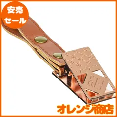 e.x.p.japon(イー・エクス・ピー・ジャポン) シューズクリップ PKG-キャメル 金属製シューズピンチ PKG-合皮キャメル （金具）6.5×3×3cm（ベルト）約12.5cm※伸ばした状態 e-scp02pg