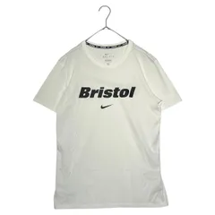F.C.Real Bristol FCRB(エフシーレアルブリストル) LOGO S/S TEE ロゴ プリント 半袖 Tシャツ 823131-100 S ホワイト NIKE