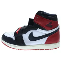 NIKE (ナイキ) AIR JORDAN 1 エアジョーダン レトロ ブラック トゥ ハイカットスニーカー レッド/ホワイト/ブラック US10/28cm DZ5485-106