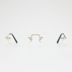【訳あり】HOUSE OF WOO リムレスサングラス リムレスアイウェア Arrow C2