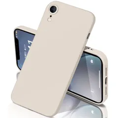新品 iphone xr ケース シリコン 耐衝撃 アイフォンxr カバー さらさら手触り 傷付き防止 超軽量 マット質感 指紋防止 レンズ保護 ワイヤレス充電(アンティークホワイト)