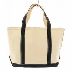 エルエルビーン L.L.BEAN ボートアンドトートバッグオープントップ キャンバス 黒 ブラック 白 ホワイト 112636 /YT