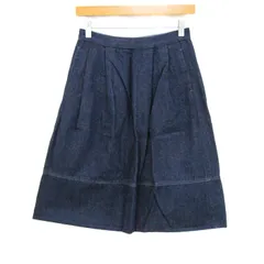 ユニクロ デニムフレアスカート 未使用 コットン100%  ボトムス レディース 58サイズ ネイビー UNIQLO