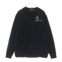 ［極美品］モンクレーグルノーブル　ロンT ブラック モンクレール(MONCLER) ロング メンズTシャツ・カットソー