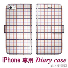 [iPhone11 Pro Max] スマホケース Galaxy A52 5G SC-53B 手帳型 ケース ギャラクシー SC-53E SC-51E SC-56C SC-53B SC-51A 手帳 スマホカバー 大人女子 シンプル チェック柄 レッド ネイビ