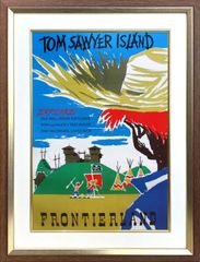 ディズニー「フロンティアランド/トムソーヤ島」展示用フック付ポスター テーマパークポスター 発送目安10～15営業日
