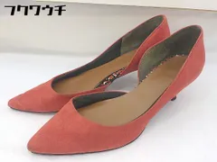 ◇ ESPERANZA エスペランサ ポインテッドトゥ ヒールパンプス サイズ24 オレンジ系 レディース  【中古】 【1111190006877】