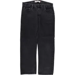 古着 リーバイス Levi's 505 REGULAR FIT ブラックデニム テーパードデニムパンツ メンズw36相当/eaa580234