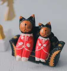バリねこサンタ(小)