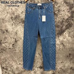 【未使用】Marine serre/マリーンセル MOON LASER DENIM CURVED JEANS/ムーン レーザー デニム カーブド ジーンズ/WPA127A/36 #1