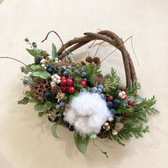 ドライフラワーリース⭐︎Xmas  wreathe 24㎝