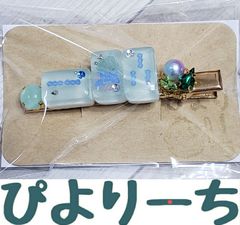 まぁじゃんクリアヘアクリップ『ちー』