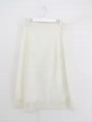 ◇ SHADES of GREY by Micah Cohen JOURNAL STANDARD relume ロング フレア スカート サイズS オフホワイト レディース P  【1302010011762】