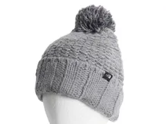 【お得なクーポン配布中!】 ノースフェイス ボンボン付き ニット キャップ フリーサイズ 帽子 THE NORTH FACE アウトドア ビーニー リブ編み ニット帽 ワッチ グレー