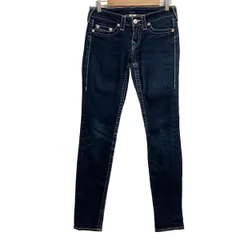 TRUE RELIGION 濃紺デニム 31 刺繍USA製 白ステッチ ジーンズ TRUE RELIGION 濃紺デニム 31 刺繍USA製 白ステッチ ジーンズ