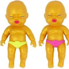 アグリーベイビーズ　ミニサイズ 8cm 赤ちゃん 金 ゴールド　紫　黄色