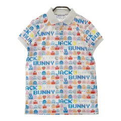 サイズ：1 JACK BUNNY ジャックバニー ×PAC-MAN 半袖ポロシャツ 総柄 ホワイト系 [240101490135] ゴルフウェア レディース ストスト