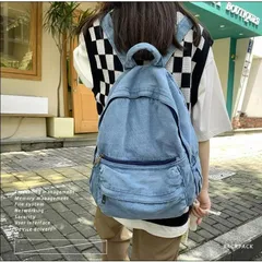 リュック リュックサック メンズ レディース おしゃれ 大人 デニムキャンバスリュック カップル リュック大容量 軽量アウトドア 通学通勤 バックパック