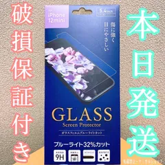 【普通郵便】iPhone12mini　ガラスフィルム　ブルーライト32%カット