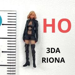 HOゲージ　1/80 3DA-RIONA フィギュア　1/64より小　ジオラマに　鉄道模型　レイアウト　ミニチュア　ミニチュアイメージ　リアルフィギュア　３D