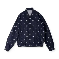 【VAN】ヴァンヂャケット スイングトップ チェック裏地 バックプリント (L) 中古・古着通販】VAN (ヴァン) スイングトップ ネイビー サイズ