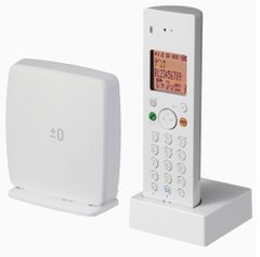 プラスマイナスゼロ　±0　DECT　コードレス　電話機　ホワイト　XMT-Z040 (W)