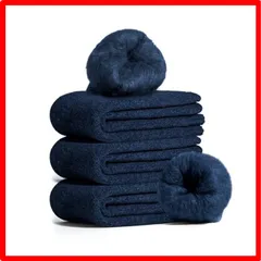 【送料無料 】5＃紺色*3_24.0-28.0 cm [Kokowa] 靴下 メンズ 冬 3足セット ウールソックス・-30℃防寒・極厚裏パイル・防臭・吸汗速乾