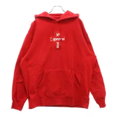 SUPREME (シュプリーム) 20AW Cross Box Logo Hooded Sweatshirt クロスボックスロゴ スウェット プルオーバーパーカー レッド