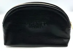 【鑑定済み】未使用品 CHANEL シャネル ノベルティ 化粧ポーチ ブラックのサムネイル