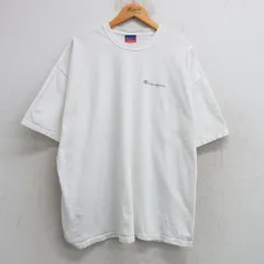 XL/古着 チャンピオン champion 半袖 ビンテージ Tシャツ メンズ 00s ワンポイントロゴ 大きいサイズ コットン クルーネック 白 ホワイト 2