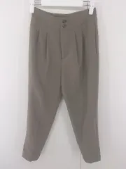 ◇ AMERICAN HOLIC アメリカン ホリック タック スリット テーパード パンツ サイズXS モカ ブラウン系 レディース E  【1304180002434】