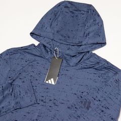 新品タグ付定価13200円adidas golf ダンボールニット長袖フーディ (即納)(クリアランス) アディダス ゴルフ エンボスプリント