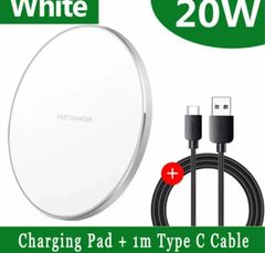 新品未使用 20wワイヤレス充電パッドiphone 15 14 13 12 誘導タイプc高速ワイヤレス充電ステーション ワイヤレス充電器