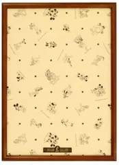 【特価商品】ディズニー専用 パネル 500ピース用 パズルフレーム ホワイト (35x49cm) 木製 かんたんセットストッパー機能 【日本製】 ミッキーエンブレムプレート 掛け紐 テンヨー(Tenyo) 付属