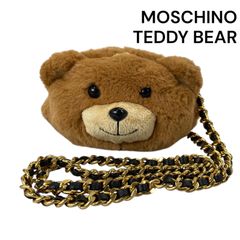 モスキーノ MOSCHINO テディベア がまぐち チェーンショルダーバック ポシェット レディース S5T311