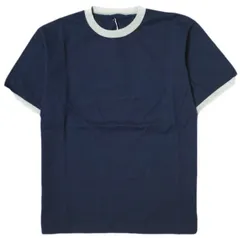 新品 ISSUETHINGS イシューシングス 25SS 日本製 type76 フランス軍リンガーTシャツ 25a/76-c-01 3 NAVY BLUE&GREY 半袖 トップス g21582のサムネイル