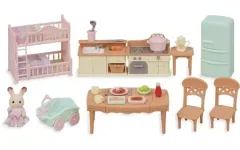 【新品】おもちゃ 赤い屋根の大きなお家 おすすめ家具セット-コトコトクッキング- 「シルバニアファミリー」