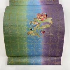 A44袋帯 美品 名品 草花 箔 金彩 薄紫 お太鼓 A44袋帯 美品 名品 草花 箔 金彩 薄紫 お太鼓 - メルカリ