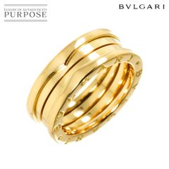 ブルガリ BVLGARI ビーゼロワン 3バンド #58 リング K18 YG イエローゴールド 750 指輪 B-ZERO1 Ring 90287840