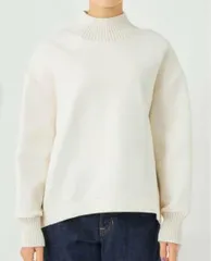 グリーンレーベル ダンボール ハイネック プルオーバー カットソー オフホワイト 商品№：3612-105-2319 管理番号：848