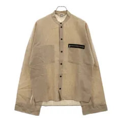 SUNSEA (サンシー) 18SS LINEN BOMBER SHIRT リネン ボンバー 長袖シャツ ベージュ 18S36のサムネイル