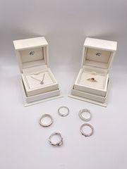 中古品 SILVER シルバー アクセサリー 4℃ 指輪 6点 ネックレス1点 計7点まとめ売り 質屋出品