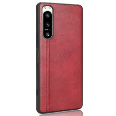 Xperia 5 IV ケース SO-54C SOG09 A204SO エクスペリア5 マーク4 レザー 薄型 ソフト ケース 【Color】 レッドのサムネイル