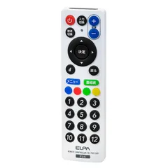 【特価商品】エルパ (ELPA) スリムリモコン 動作距離:約7m 電池持続時間約12ヶ月 RC-TV013UD
