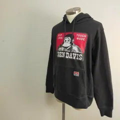 BENDAVIS ビッグプリント パーカー スウェット ブラック 黒 M