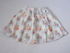 タルティーヌ エ ショコラ タルティーヌエショコラ tartine et chocolat アウトレット 子供服 女の子 140cm スカート 白 リバティ 小花柄 春 夏 ★3 ボトムス ガールズ キッズ ジュニア 【中古】 ユーズド リサイクル