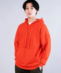 新品 未使用 JIGGYS SHOP(ジギーズショップ)ふわもちニットパーカー プルオーバー 217538 オレンジのサムネイル