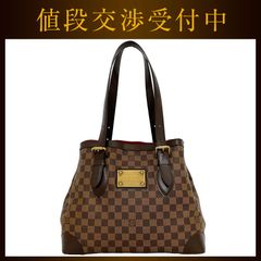 極上美品✨ルイヴィトン ダミエ ハムステッドPM トートバッグ 茶 ロゴ 