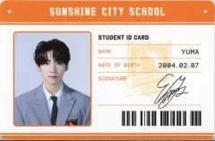【中古】キャラカード YUMA(＆TEAM) STUDENT IDカード(学生証) 「CD First Howling ： WE メンバーソロジャケット盤」 封入特典