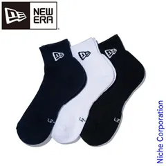 【新品】 ニューエラ  ソックス アンクル 3ペア ブラック/ホワイト/ネイビー 14518188 アウトドア ユニセックス